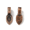Tibetan Style Pendant Bails RAB3357Y-2