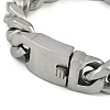 304 Stainless Steel Cuban Link Chain Bracelets for Men BJEW-B102-06P-2