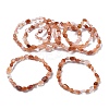 Natural Natural Red Quartz Beads Stretch Bracelets for Women BJEW-Z158-02B-02-4