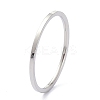 Non-Tarnish 1mm Polished Plain Dome Finger Ring for Girl Women RJEW-C012-02A-P-3
