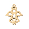 201 Stainless Steel Pendants STAS-F316-07G-1