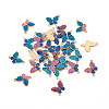 30Pcs 6 Styles Light Gold Plated Alloy Enamel Links/Connectors FIND-TA0001-57-3