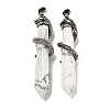 Natural Howlite Pointed Big Pendants G-F766-07AS-06-1