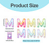 20Pcs UV Plating Transparent Acrylic European Beads OACR-TADJ0001-19M-3
