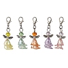 Angel Glass & Acrylic Pendant Decorations HJEW-JM03471-S-1