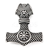 316 Surgical Stainless Steel Pendants STAS-Z073-02AS-03-1