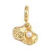 Brass European Dangle Charms KK-N271-35G-3