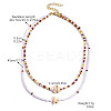 Summer Beach Natural Shell Pendant Glass Seed Beaded Necklaces for Women FS-WGEF253-04-2