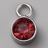 Glass Rhinestone Charms RB-WH0007-11C-1