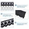 8 Yards 2 Colors Cotton Lace Trims SRIB-HY0001-06-3