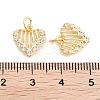 Brass Zircon Pendants KK-P271-24G-3