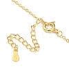 Magnetic Folding Twist Ring Cubic Zirconia Pendant Necklace NJEW-F316-03G-3