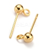 304 Stainless Steel Ball Post Stud Earring Findings X-STAS-Z035-01G-C-2