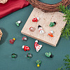 14Pcs Glass Beads LAMP-TA0002-07-6