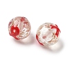 Luminous Handmade Gold Sand Glass Beads LAMP-U004-01-4
