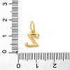 925 Sterling Silver Letter Charms with Jump Rings STER-R008-01G-Z-3