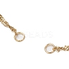 304 Stainless Steel Singapore Chain Bracelet Makings AJEW-JB01321-01-2