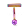 304 Stainless Steel T-Shaped Curved Barbell AJEW-G041-04M-2