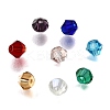 8 Colors Imitate Austrian Crystal Electroplate Bicone Glass Bead Strands GLAA-FP0001-32-4