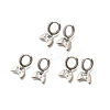 Brass Micro Pave Cubic Zirconia Hoop Earrings EJEW-P322-14P-2
