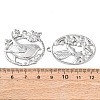 10Pcs 304 Stainless Steel Pendants STAS-P432-06P-3