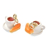 Brass Enamel Pendants KK-H259-04G-2