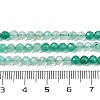 Gradient Color Natural Green Onyx Agate(Dyed & Heated) Beads Strands G-A252-A04-01-5