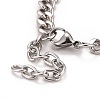 Crystal Rhinestone Rectangle & Cross Link Bracelet LS-STAS-E160-30RGP-01-4