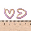 304 Stainless Steel Enamel Pendants STAS-P380-08G-01-3