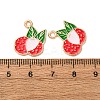 Fruits Alloy Enamel Pendants FIND-D304-03G-KCG-3