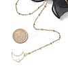 Brass Moon Pendant Necklaces NJEW-JN04810-3