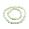 Electroplate Imitation Jade Glass Beads Strands GLAA-E036-12D-3