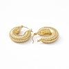 Brass Donut Thick Hoop Earrings for Women EJEW-I270-08G-2