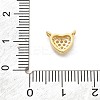 925 Sterling Silver Micro Pave Clear Cubic Zirconia Heart Charms STER-A034-01G-3