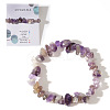 Natural Amethyst Chips Bead Stretch Bracelets for Women Men CI5318-7-1