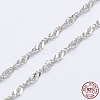 Anti-Tarnish Rhodium Plated 925 Sterling Silver Necklaces STER-E007-1A-3