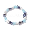 Natural Gemstone Stretch Bracelets for Women BJEW-JB10995-01-1