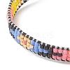 Handmade Japanese Seed Evil Eye Braided Bead Bracelets BJEW-MZ00018-01-2