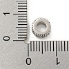 Brass Cubic Zirconia Spacer Beads KKB-L215-014P-3