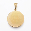 Real 18K Gold Plated 304 Stainless Steel Pendants LS-STAS-H372-01L-2