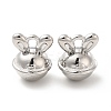 Rack Plating Alloy Rabbit Charms FIND-G044-02P-1