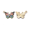 Light Gold Alloy Enamel Pendants LS-ENAM-G210-02LG-08-1