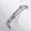 Stainless Steel Multi-strand Ball Bracelets BJEW-L687-01P-2