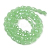 Opaque Solid Color Electroplate Glass Beads Strands EGLA-N013-J8mm-B04-2