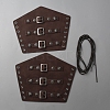 Imitation Leather Cuff Cord Bracelet AJEW-WH0248-629C-1