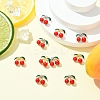 10Pcs 2 Colors Rack Plating Alloy Enamel Pendants FIND-YW0007-10-2