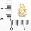 Brass Micro Pave Cubic Zirconia Pendants KK-A240-10G-3