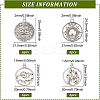 24Pcs 4 Style Tibetan Style Alloy Pendants TIBEP-BC0001-01-2