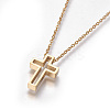 304 Stainless Steel Pendant Necklaces NJEW-F264-05G-2