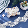 10Yards Polyester Embroidery Mesh Flower Lace Ribbon OCOR-GF0005-41C-4